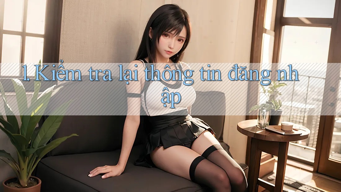 1. Kiểm tra lại thông tin đăng nhập 1. Kiểm tra lại thông tin đăng nhập