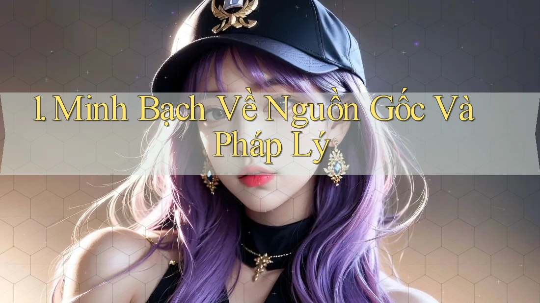 1. Minh Bạch Về Nguồn Gốc Và Pháp Lý 1. Minh Bạch Về Nguồn Gốc Và Pháp Lý