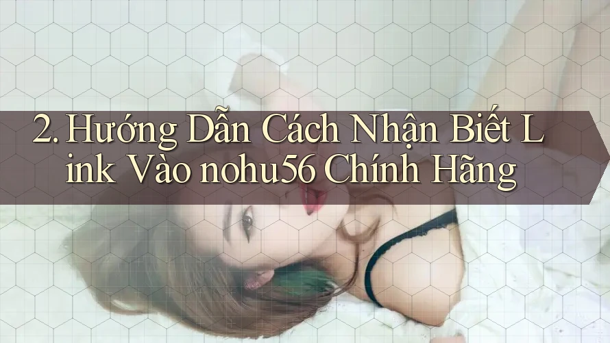 2. Hướng Dẫn Cách Nhận Biết Link Vào nohu56 Chính Hãng
