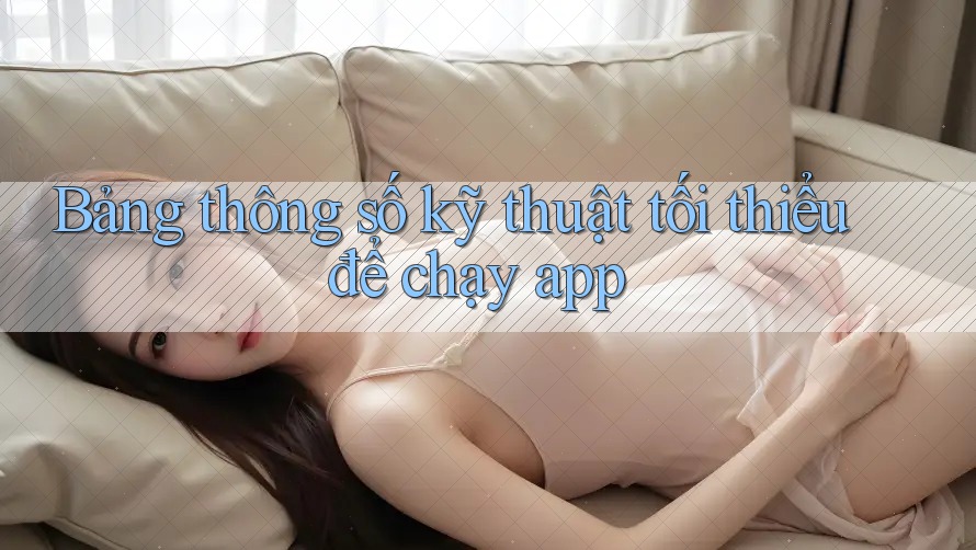 Bảng thông số kỹ thuật tối thiểu để chạy app
