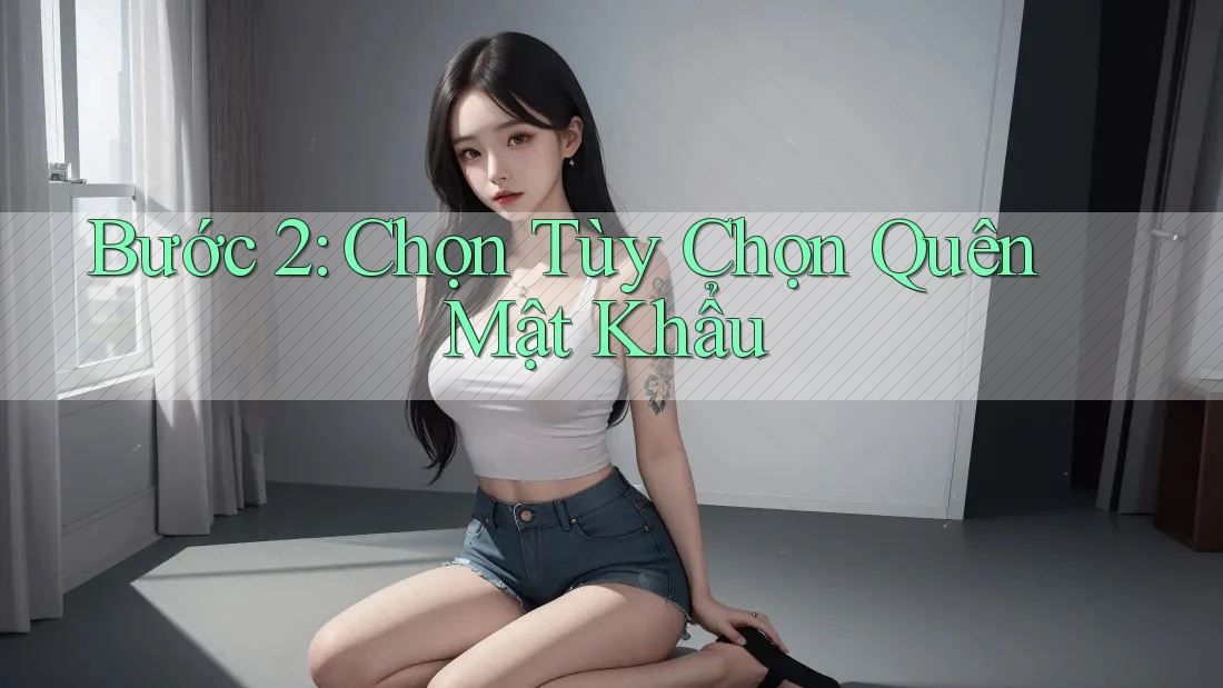Bước 2: Chọn tùy chọn “Quên mật khẩu” Bước 2: Chọn tùy chọn “Quên mật khẩu”