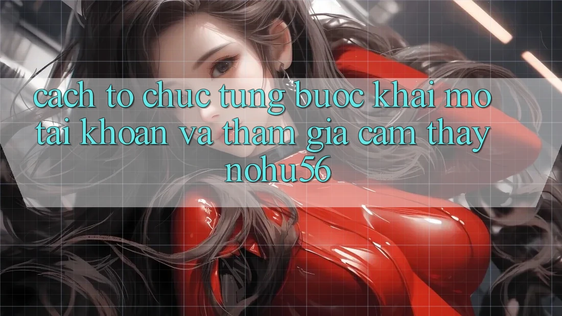 Cách tổ chức Từng Bước Khai mở tài khoản Và Tham Gia Cảm thấy nohu56 Cách tổ chức Từng Bước Khai mở tài khoản Và Tham Gia Cảm thấy nohu56
