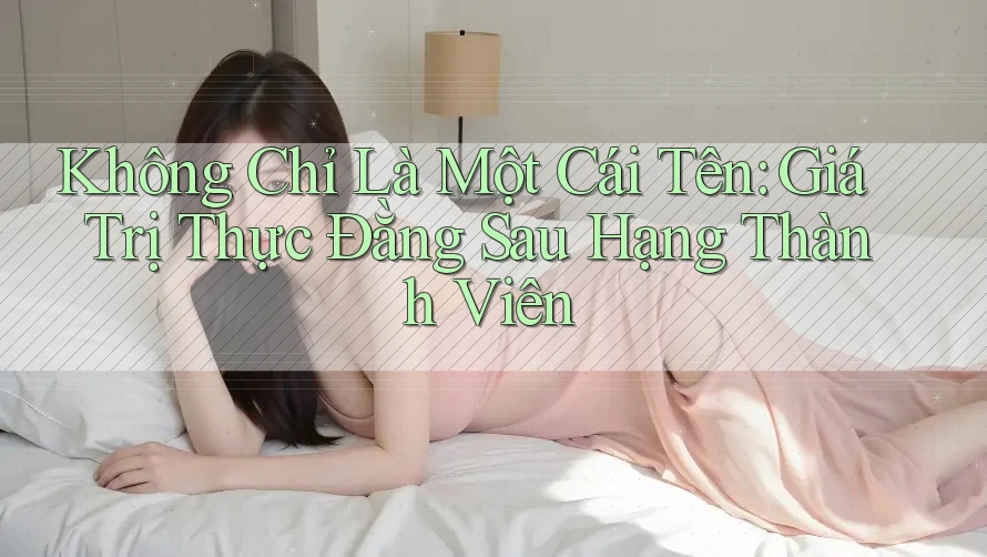 Không Chỉ Là Một Cái Tên: Giá Trị Thực Đằng Sau Hạng Thành Viên