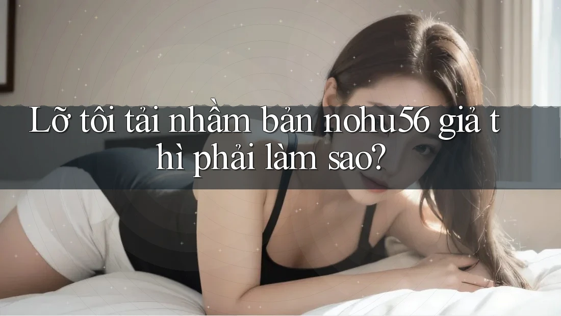Lỡ tôi tải nhầm bản nohu56 giả thì phải làm sao? Lỡ tôi tải nhầm bản nohu56 giả thì phải làm sao?