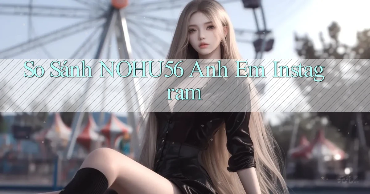 so sánh nohu56 anh em instagram