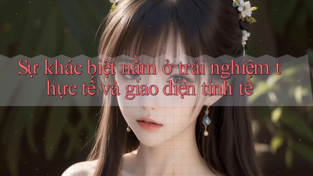 Sự khác biệt nằm ở trải nghiệm thực tế và giao diện tinh tế Sự khác biệt nằm ở trải nghiệm thực tế và giao diện tinh tế