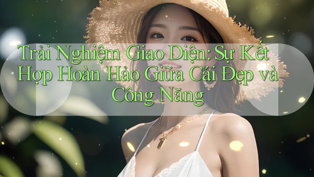 Trải Nghiệm Giao Diện: Sự Kết Hợp Hoàn Hảo Giữa Cái Đẹp và Công Năng Trải Nghiệm Giao Diện: Sự Kết Hợp Hoàn Hảo Giữa Cái Đẹp và Công Năng